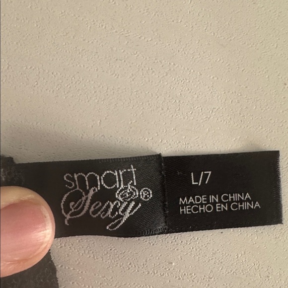 Smart & Sexy Allover Lace Tank L Black Sheer Floral Cami Y2K WhimsyGoth - Picture 7 of 8